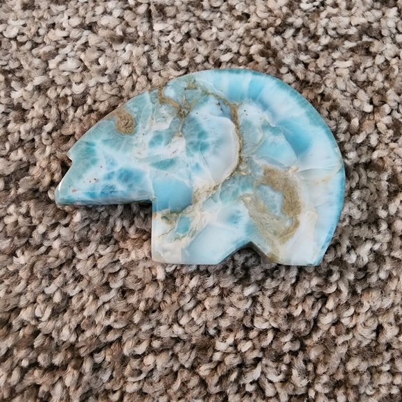 Larimar Bear Fetish - Picture 1 of 5